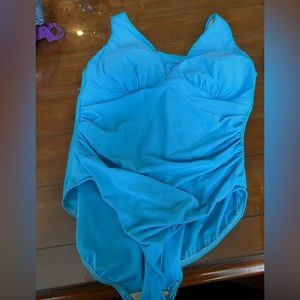 Lands end bathing suit blue size 18w